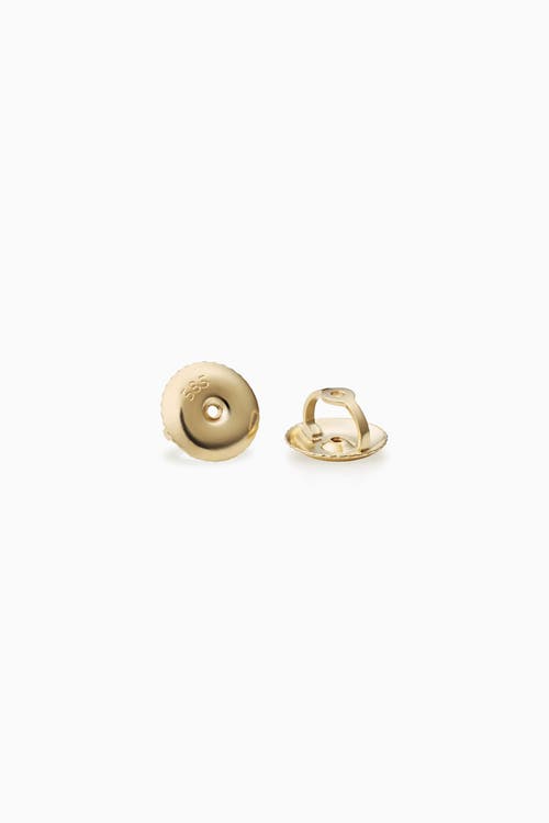 Shop Oradina 14k White Gold Shine Bright Diamond Mini Studs In Yellow Gold