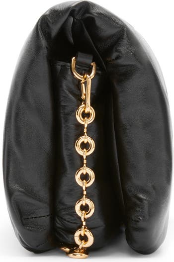 Loewe Goya Chain-embellished Leather Clutch - Black