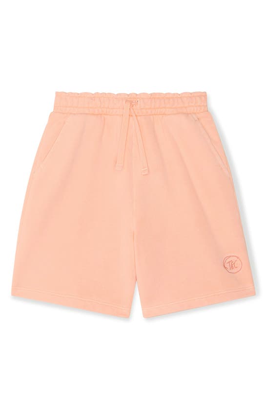 Shop The Sunday Collective Kids' Natural Dye Everyday Shorts In Peach