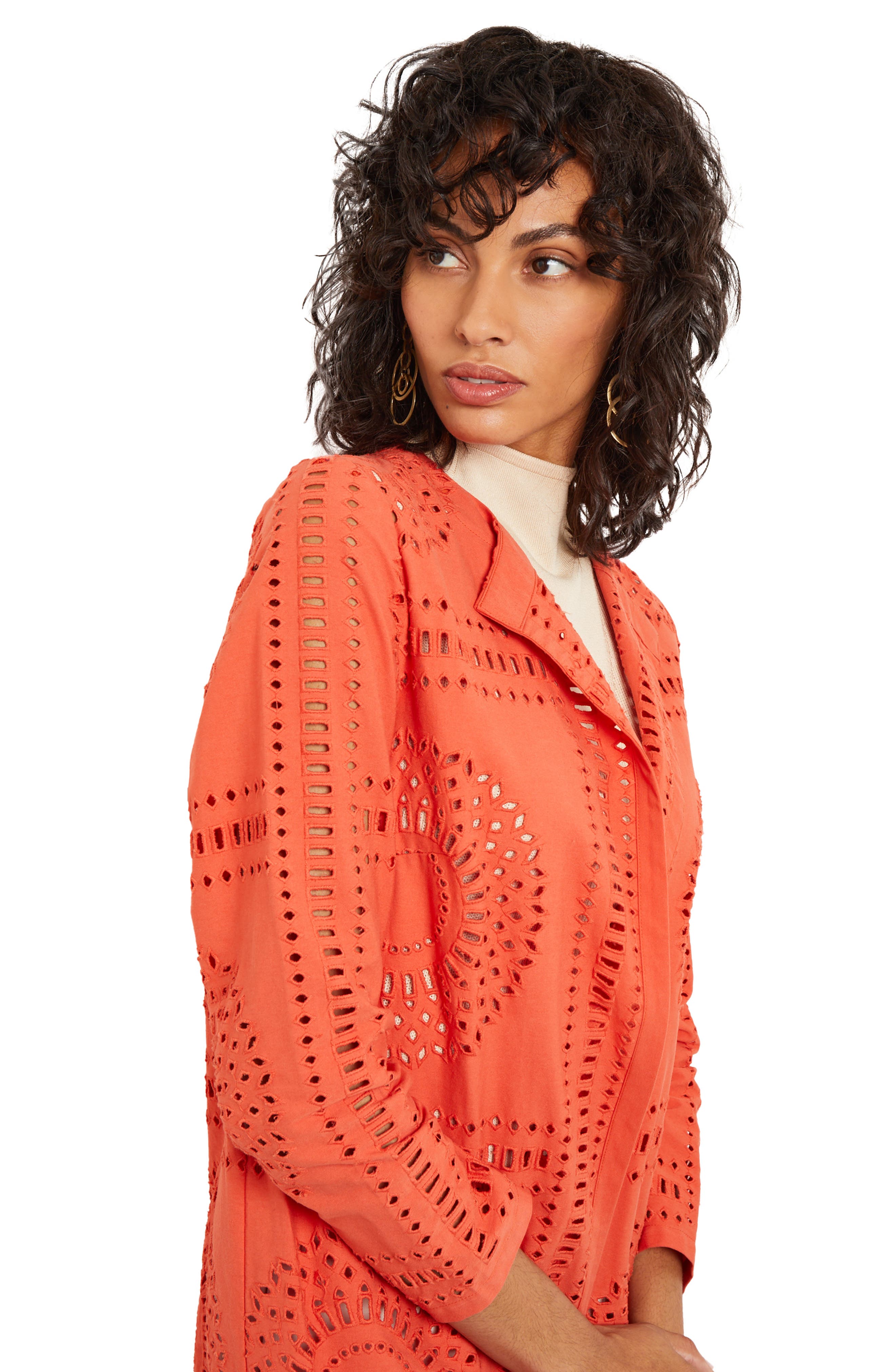 Misook Eyelet Embroidery Topper Jacket Nordstrom