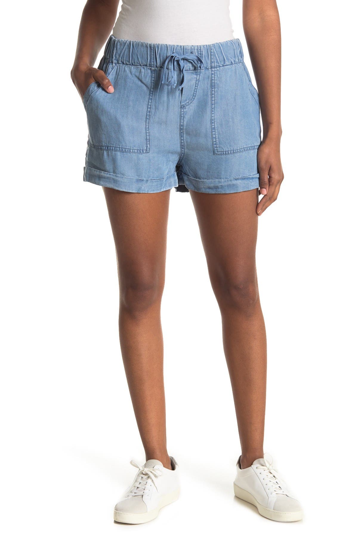 jean pull on shorts