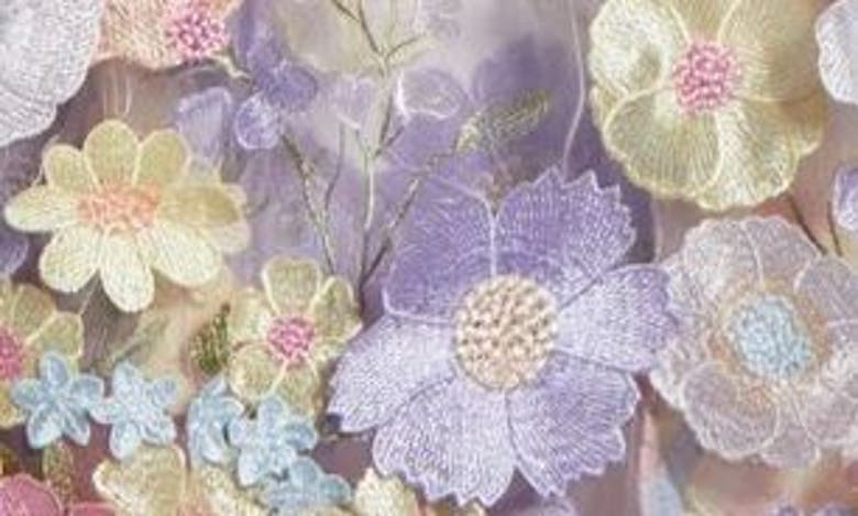 Shop Kilo Brava Floral Embroidered Maxi Robe In Pastel Floral