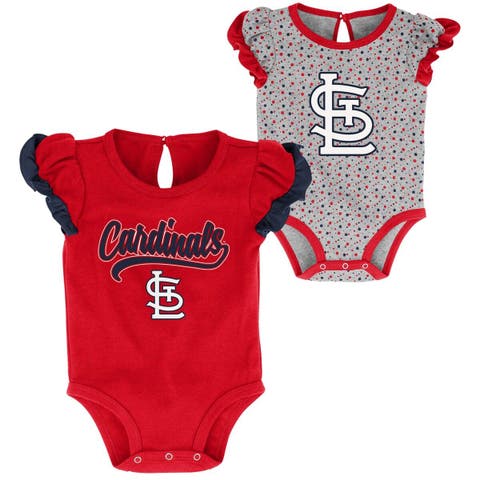 Infant Red/Heather Gray St. Louis Cardinals Halftime Sleeper