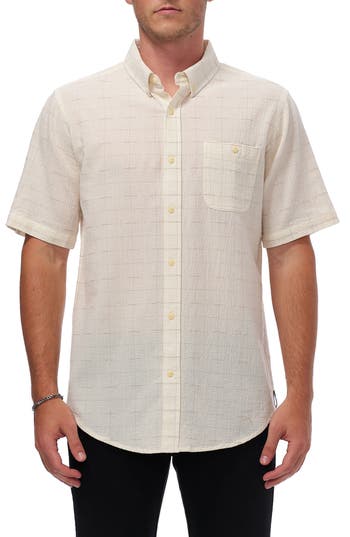 Ezekiel Finley Short Sleeve Woven Shirt In White