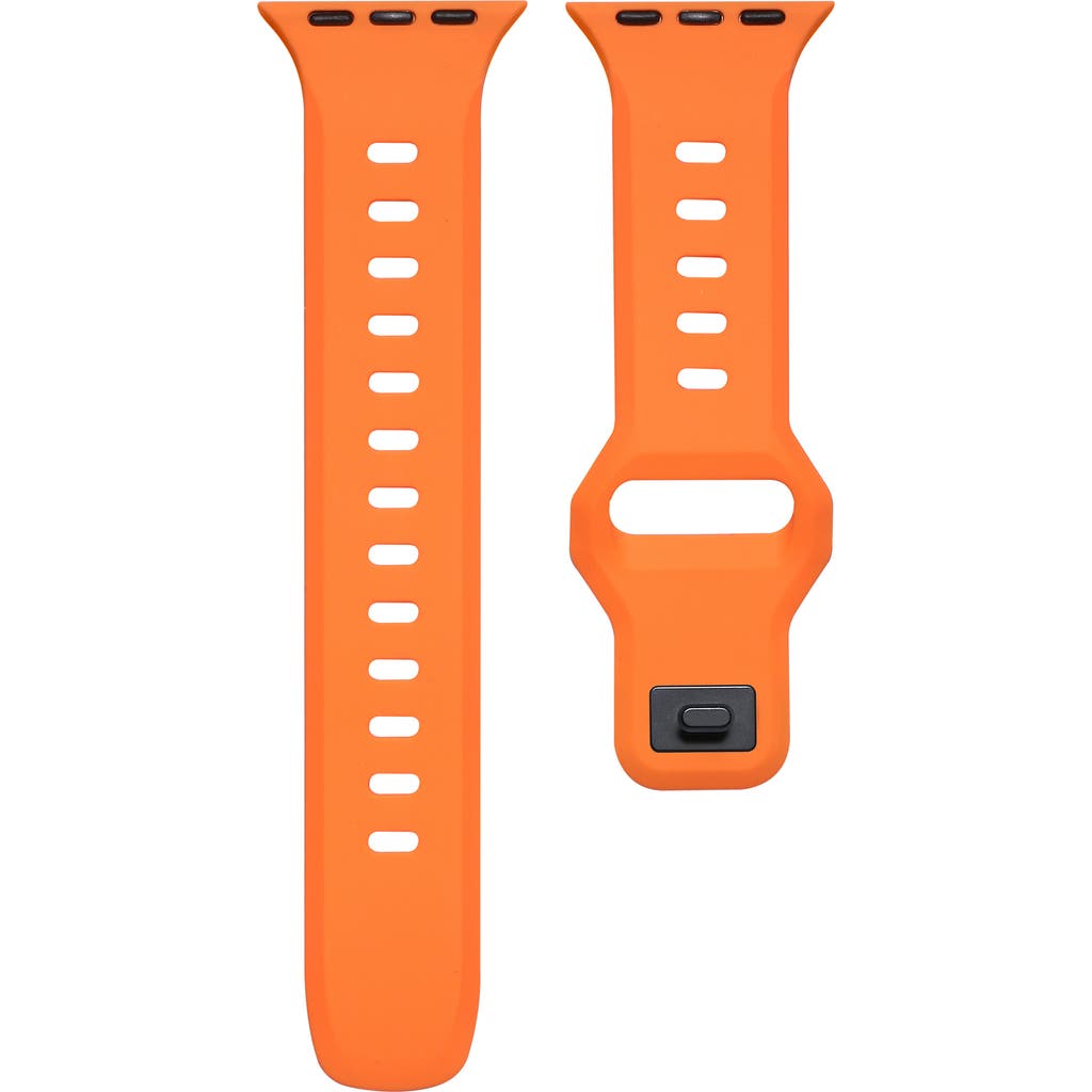 The Posh Tech Premium Silicone 42–49mm Apple Watch® Watchband In Orange