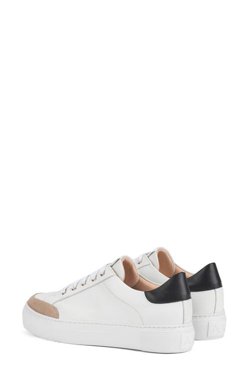 Shop Agl Attilio Giusti Leombruni Agl Piera Leather Sneaker In Neutral-white-nero-white