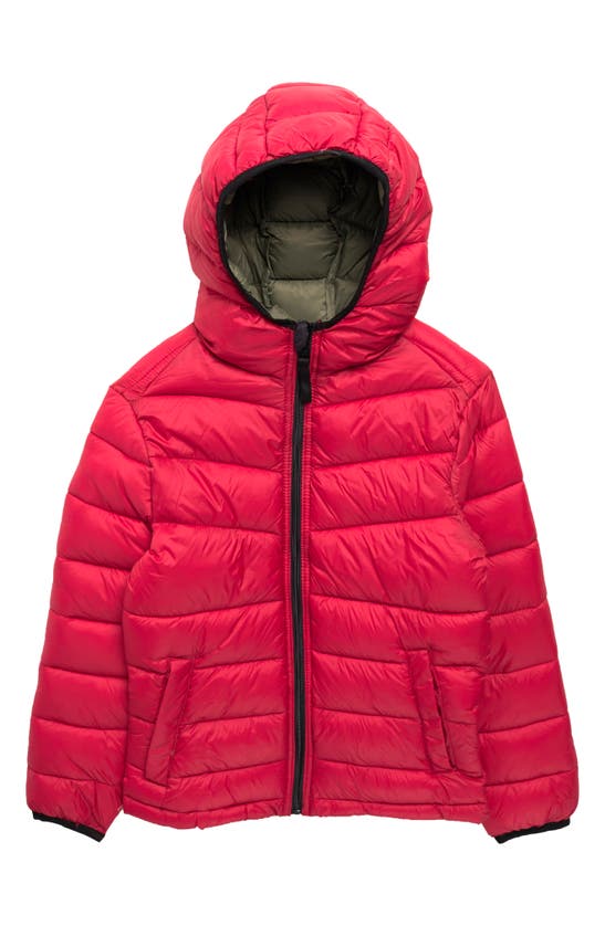 Urban Republic Kids' Packable Puffer Jacket In True Red