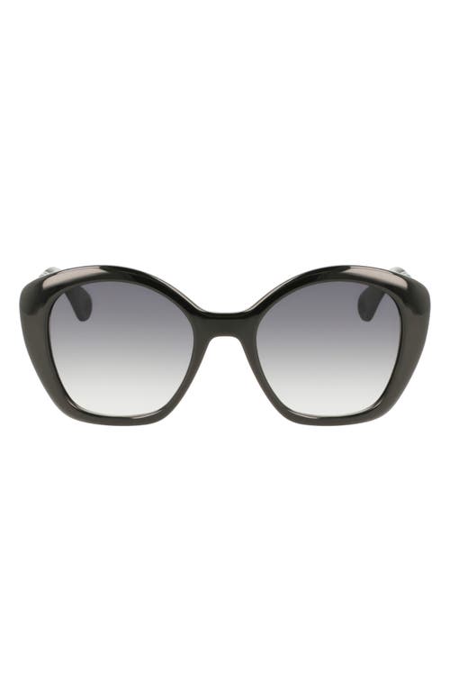 Lanvin Babe 54mm Butterfly Sunglasses in Black