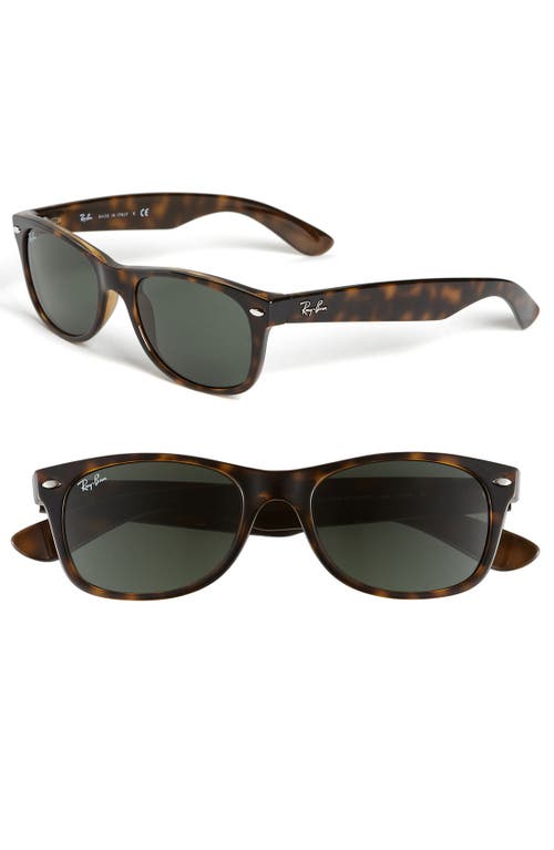 UPC 805289048534 product image for Ray-Ban Small New Wayfarer 52mm Sunglasses in Dark Tortoise at Nordstrom | upcitemdb.com