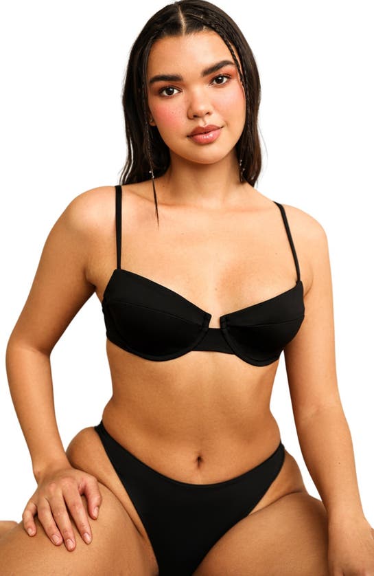 Shop Dippin Daisys Gigi Underwire Bikini Top In Black