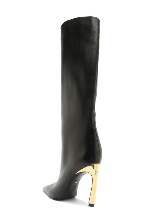 Shop Schutz Cate Curve Knee High Boot In Black Leather