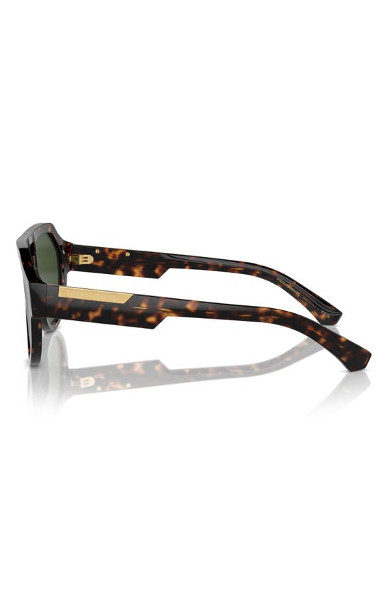 Dolce & Gabbana Logo-engraved Sunglasses In Havana