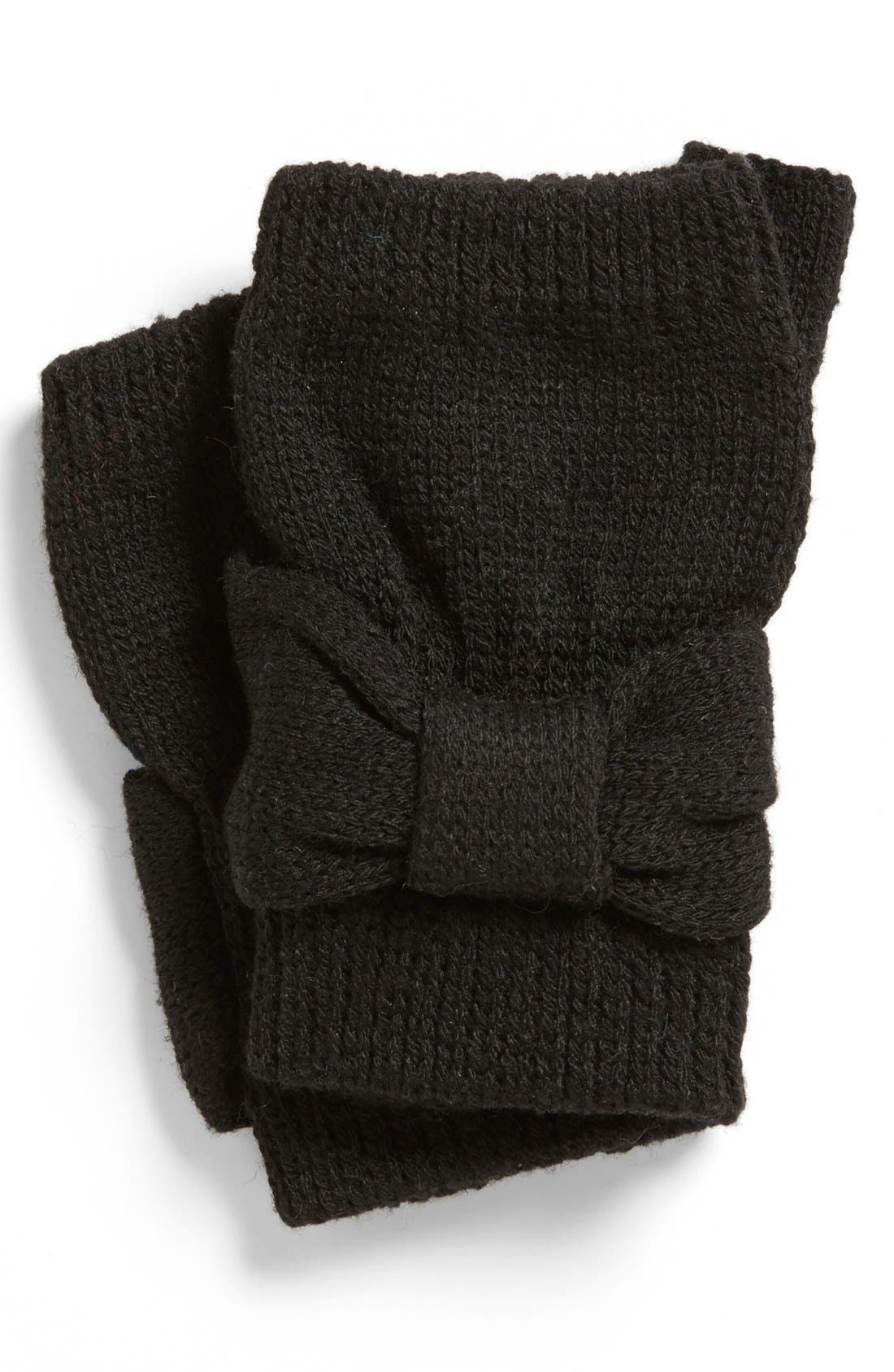 David & Young Bow Fingerless Gloves (Juniors) Nordstrom