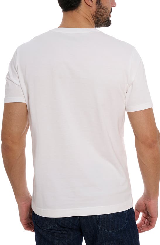 Shop Robert Graham Perfect Pair Cotton Graphic T-shirt In White
