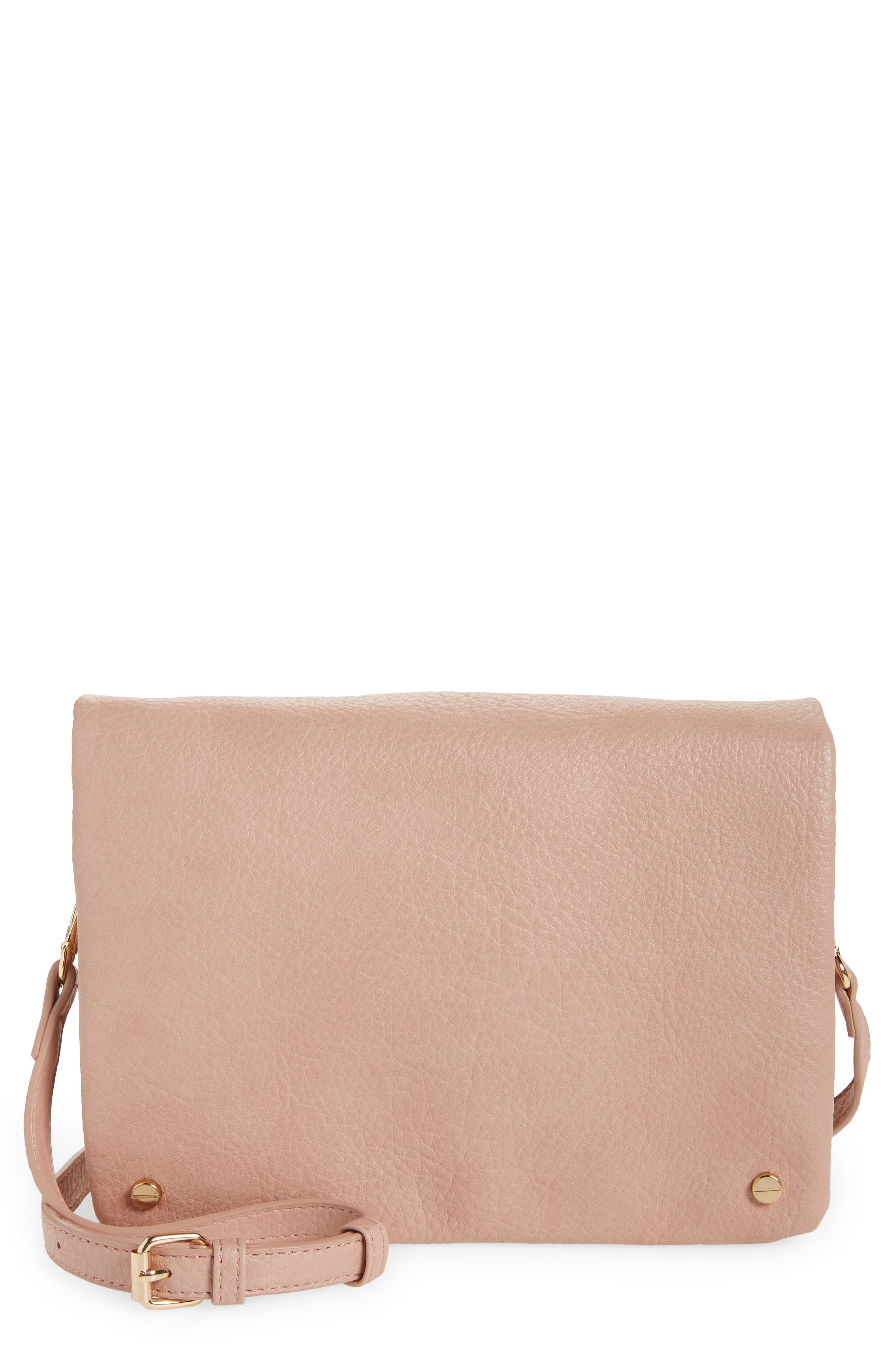 blush leather purse