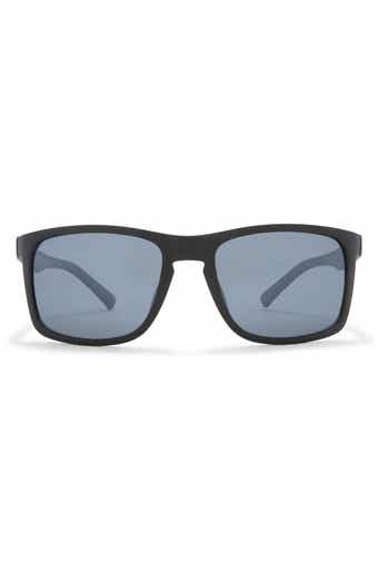 Men's Hurley Keyhole Rectangle Polarized Sunglasses NWT Black