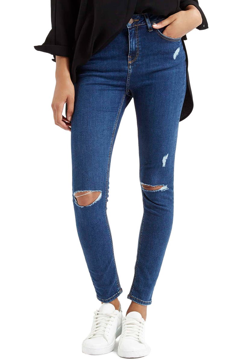Moto 'Jamie' High Rise Ripped Jeans Nordstrom