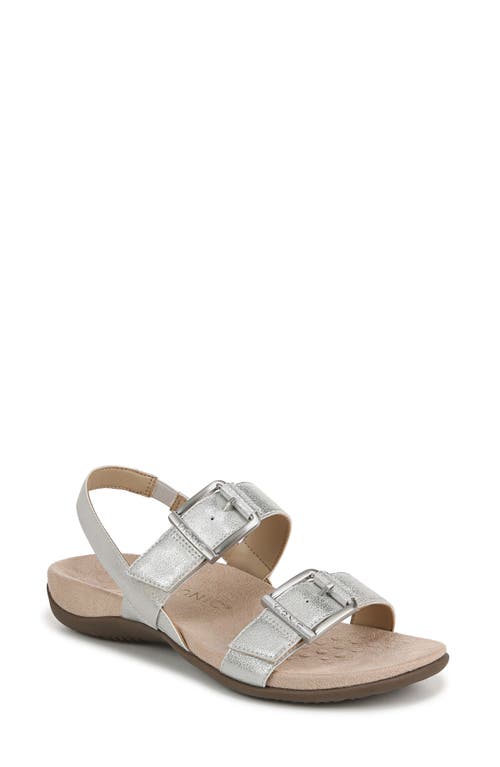 Shop Vionic Reese Slingback Sandal In Silver