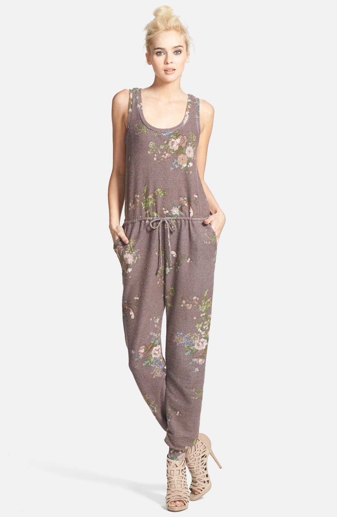June & Hudson Print Terry Jumpsuit Nordstrom