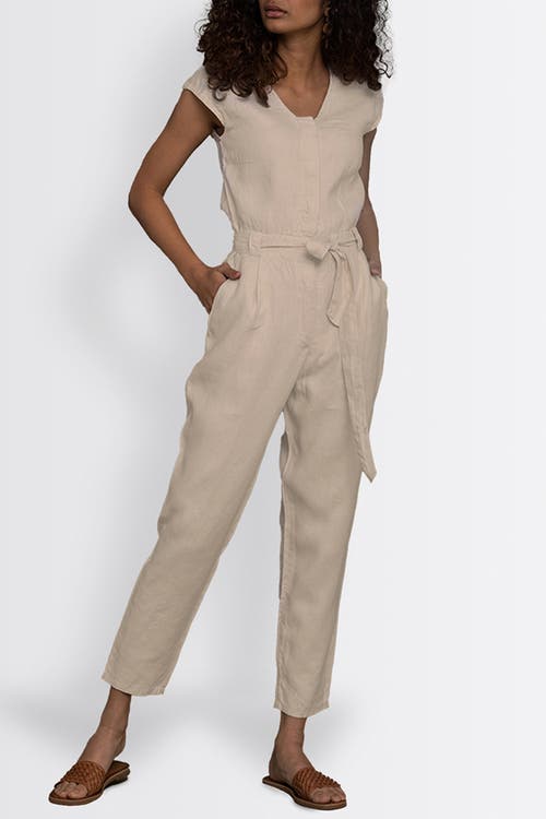 Shop Reistor Evening Chai Jumpsuit In Beige Hemp