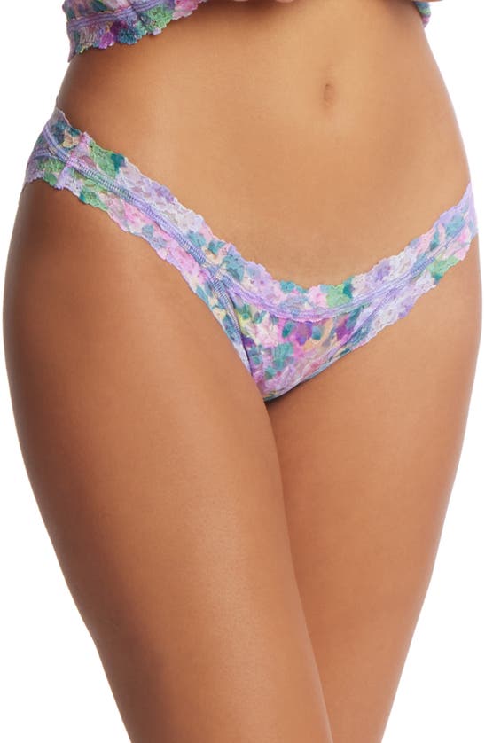Hanky Panky Print Signature Lace Brazilian Bikini In Bathe In Petals