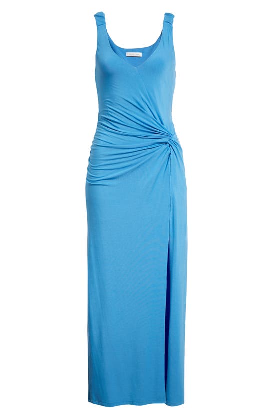Shop Rebecca Taylor Twist Front Maxi Dress In Infinity Blue