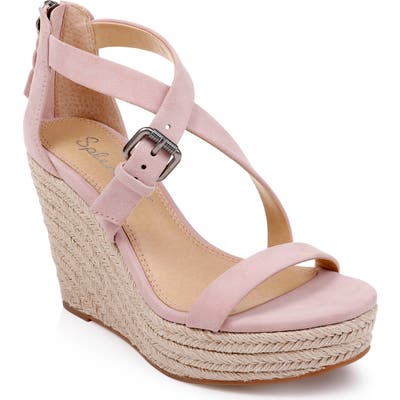 Splendid Stormi Platform Wedge Sandal- Pink