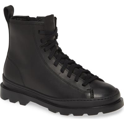 Camper Brutus Combat Boot, Black