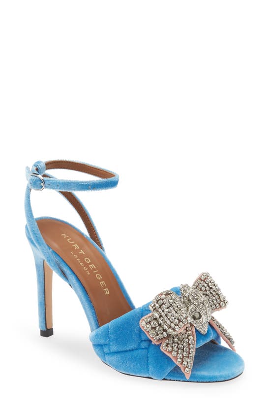 Kurt Geiger Kensington Bow Sandal 100 In Blue
