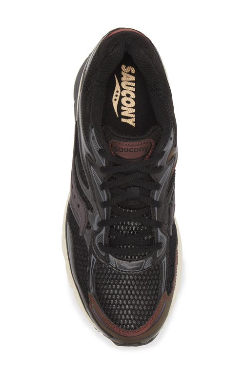 Saucony Progrid Omni 9 Sneaker In Black/brown