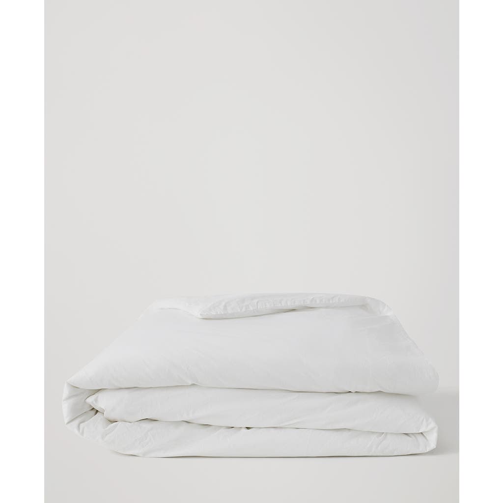 Pact Organic Cool-air Percale Duvet Cover In White
