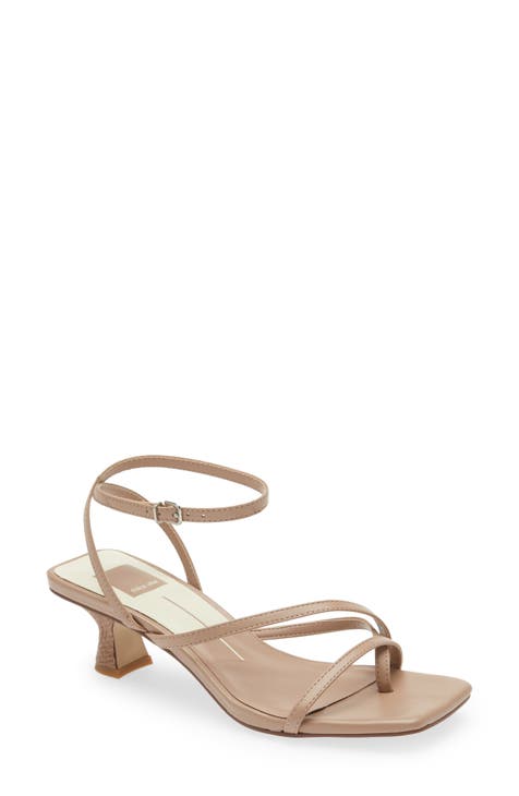 Nude Patent Leather One Band Ankle Strap Heels *FINAL SALE* – Shop