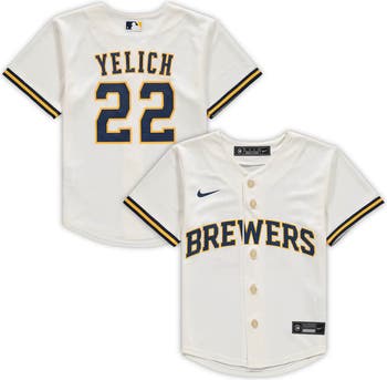 Men's Milwaukee Brewers Christian Yelich Nike Navy Alternate Replica Player  Jersey