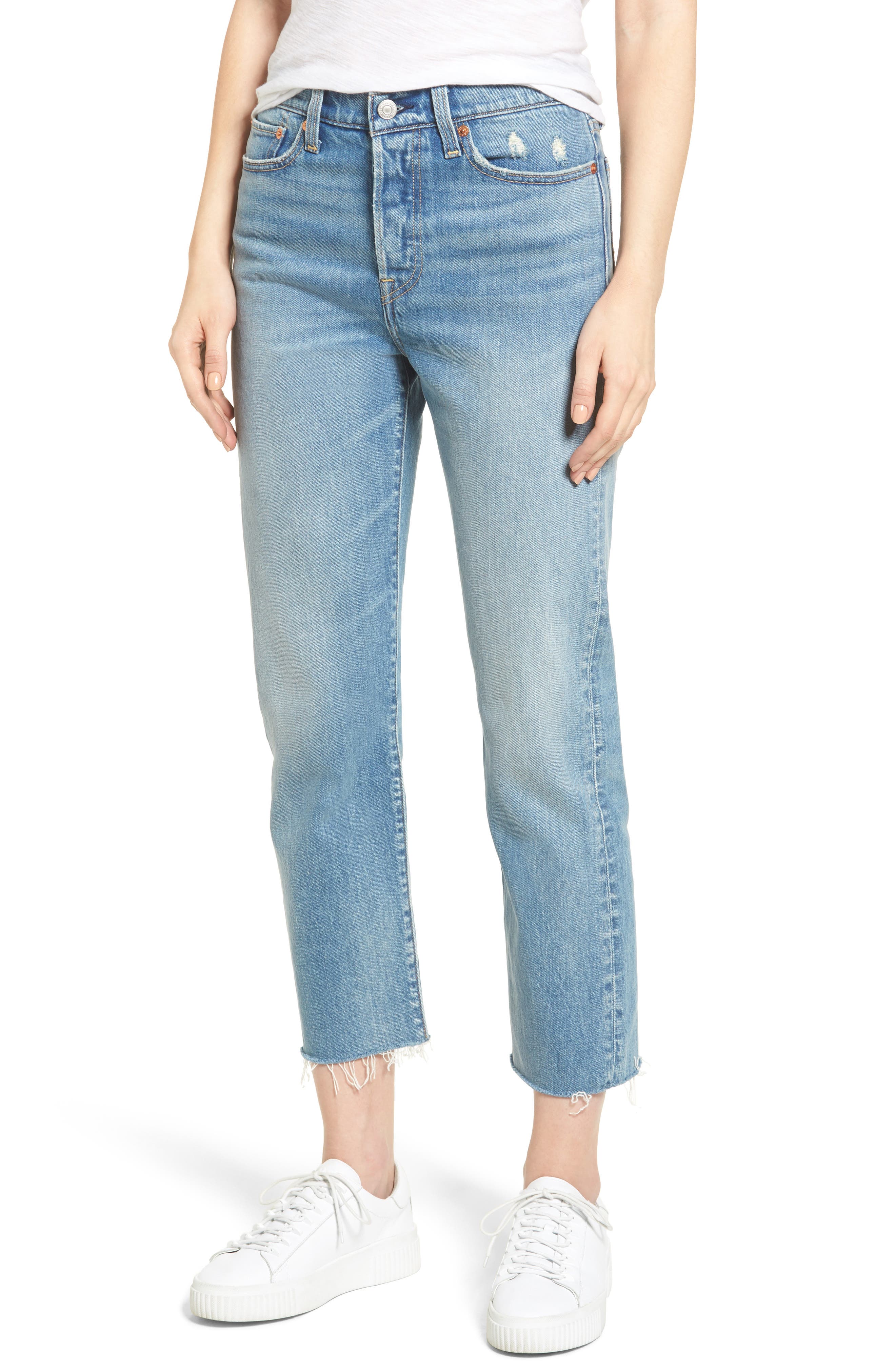 levi's wedgie straight crop jeans