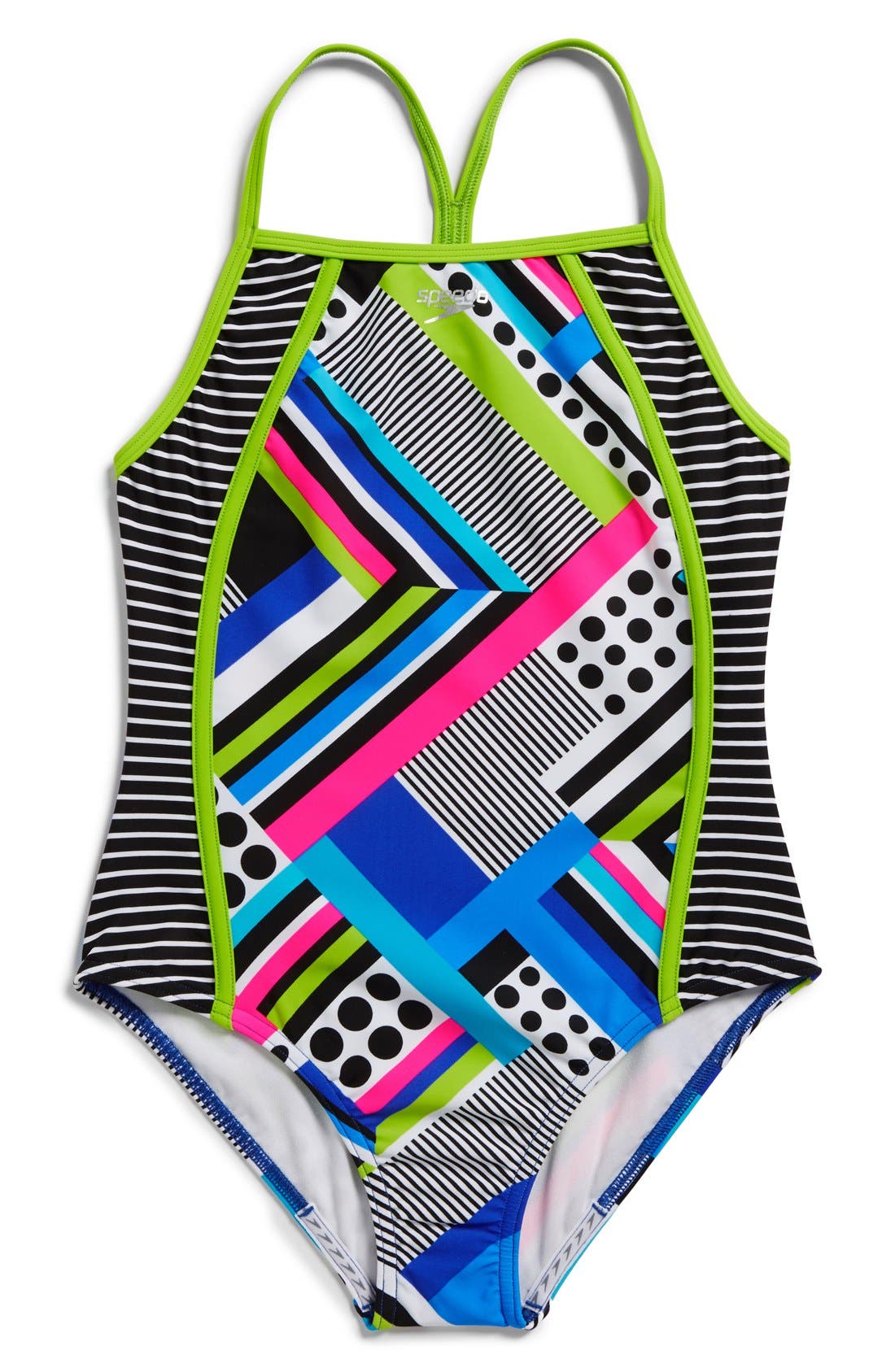 Speedo® 'Poptical' OnePiece Swimsuit (Big Girls) Nordstrom