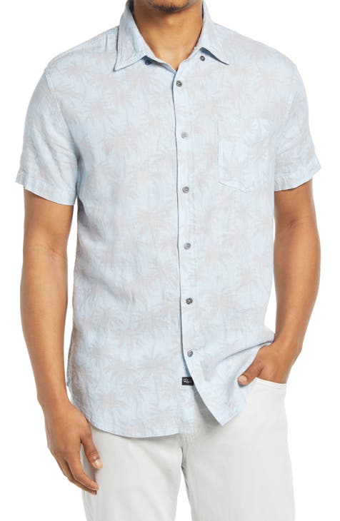 Men's Linen Blend Hawaiian Shirts | Nordstrom