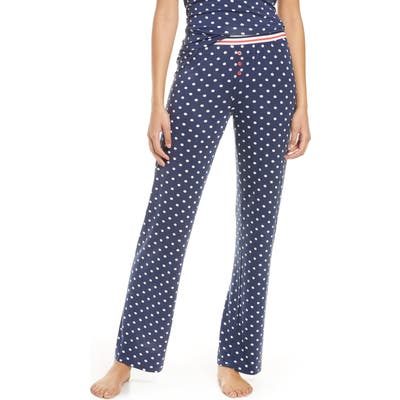 Pj Salvage Seas Day Jersey Pajama Pants, Blue
