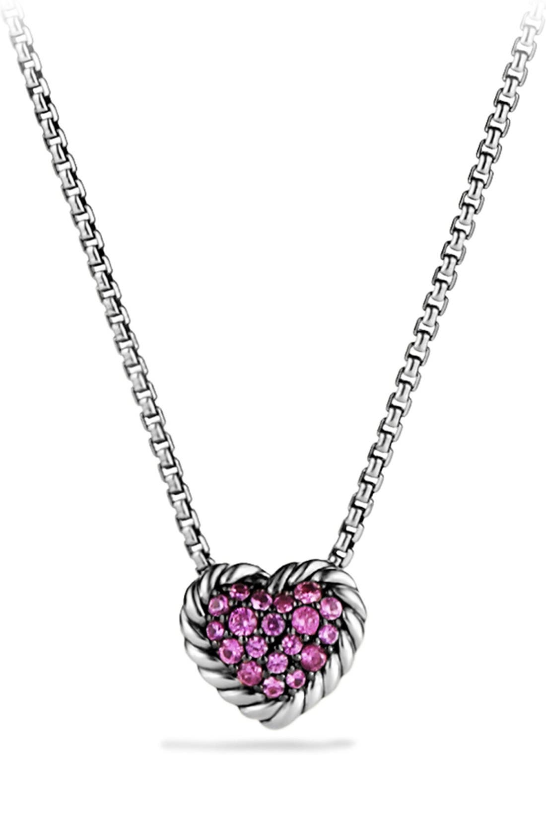 David Yurman Ch Telaine Heart Pendant Necklace With Pink Sapphire   1213aa1b Ba0e 45b3 B470 18346b98eda1 