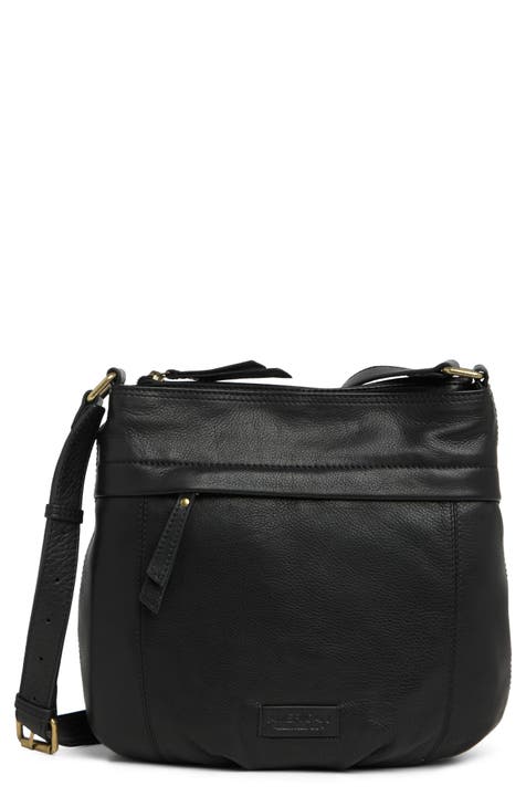 American Leather Co. Dayton Quilted Leather Crossbody Bag in Black at Nordstrom Rack