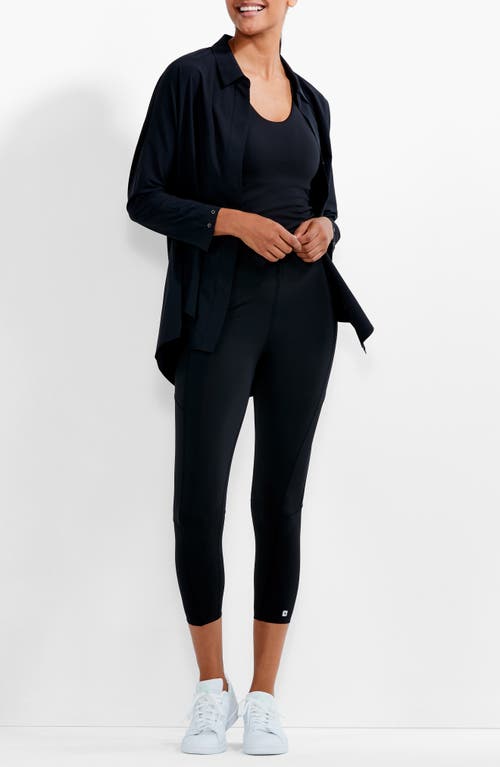 Shop Nz Active By Nic+zoe Upf 50+ Stretch Shirt In Black Onyx