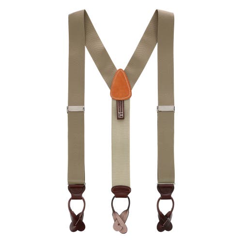 TRAFALGAR TRAFALGAR BIG & TALL HUDSON SOLID BUTTON END SUSPENDERS