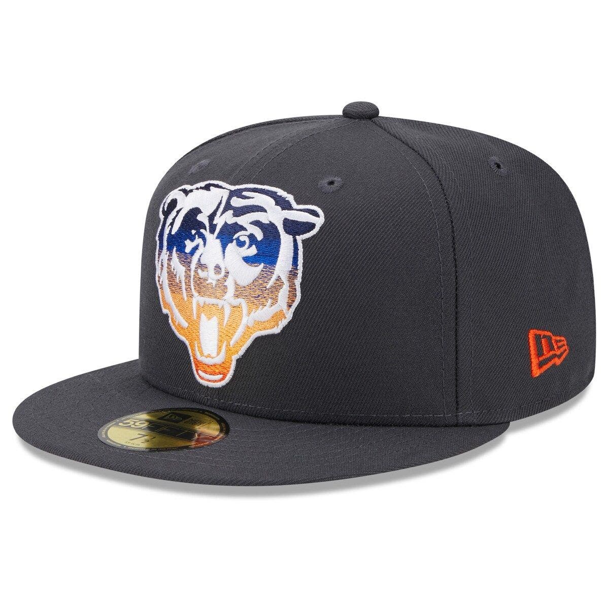 New Era Men's New Era Graphite Chicago Bears Color Dim 59FIFTY Fitted ...