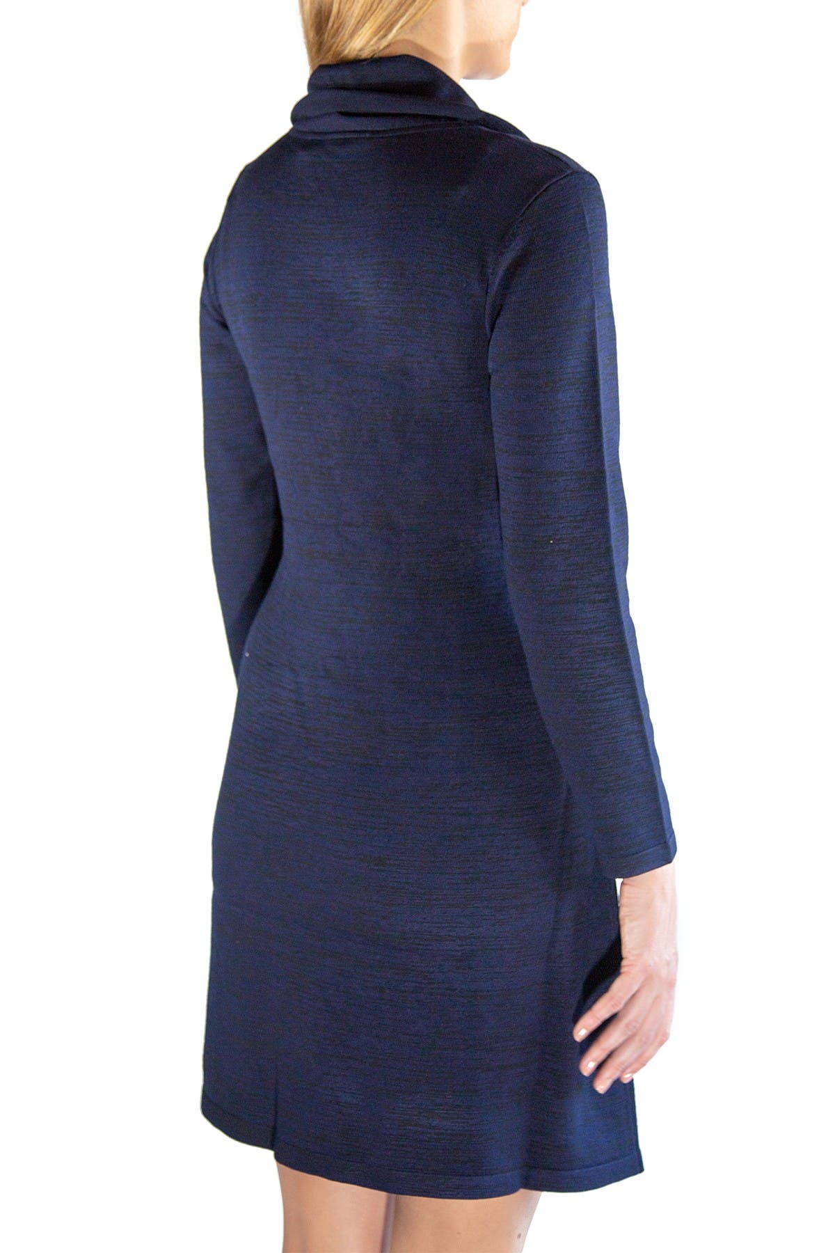 Nina Leonard Cowl Neck Pocket Sweater 
