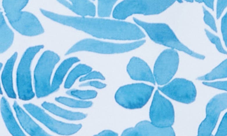 Shop Vintage Summer Floral Ombré Swim Trunks In Blue