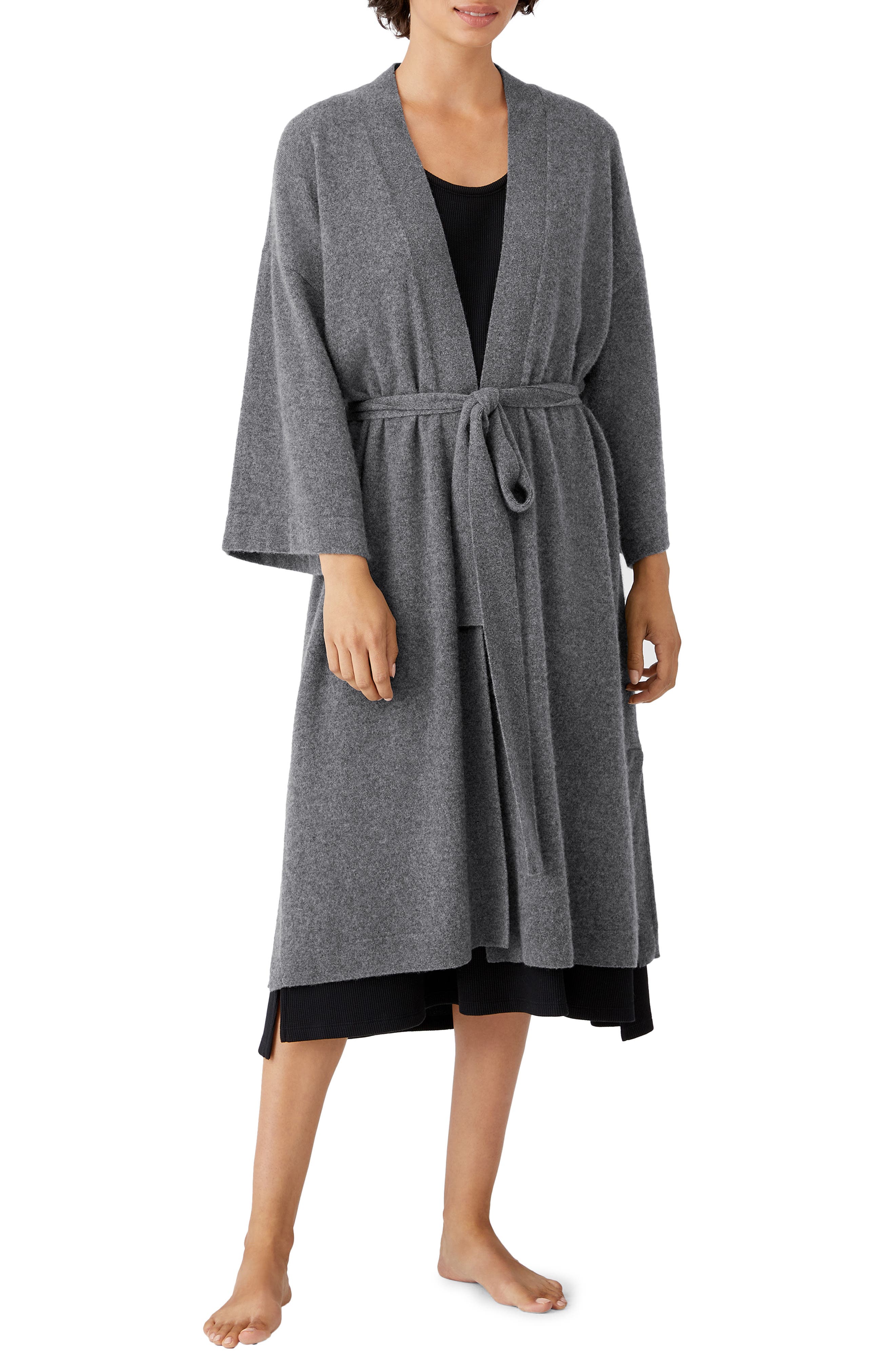 Eileen Fisher Brushed Cashmere Robe