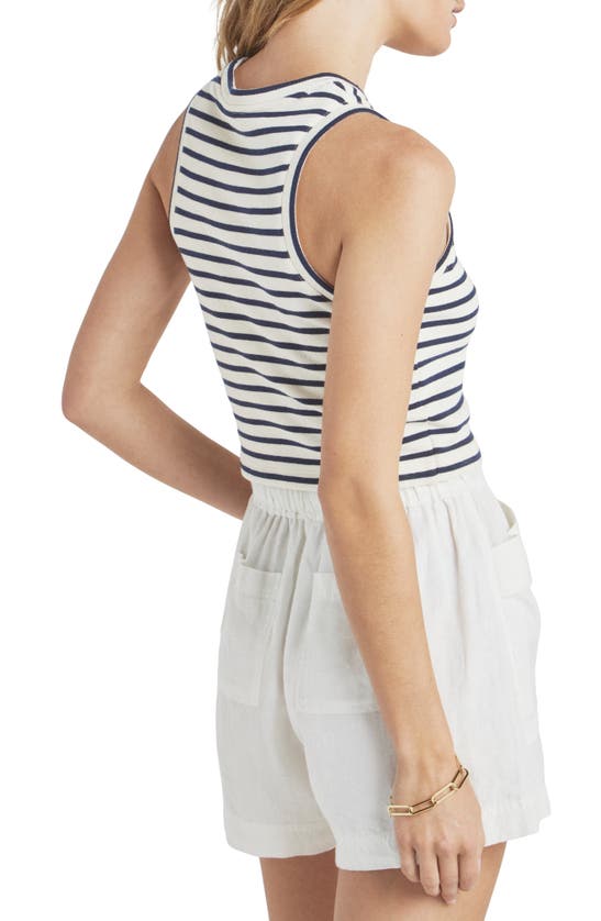 Splendid Whitney Stripe Tank In Navy/ White