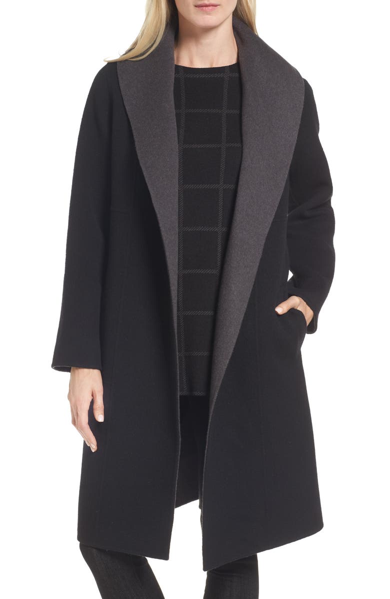 Eileen Fisher Double-Face Wool Blend Coat | Nordstrom