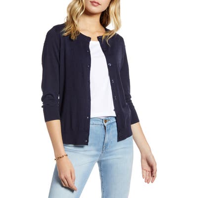 1901 Textured Cardigan, Blue