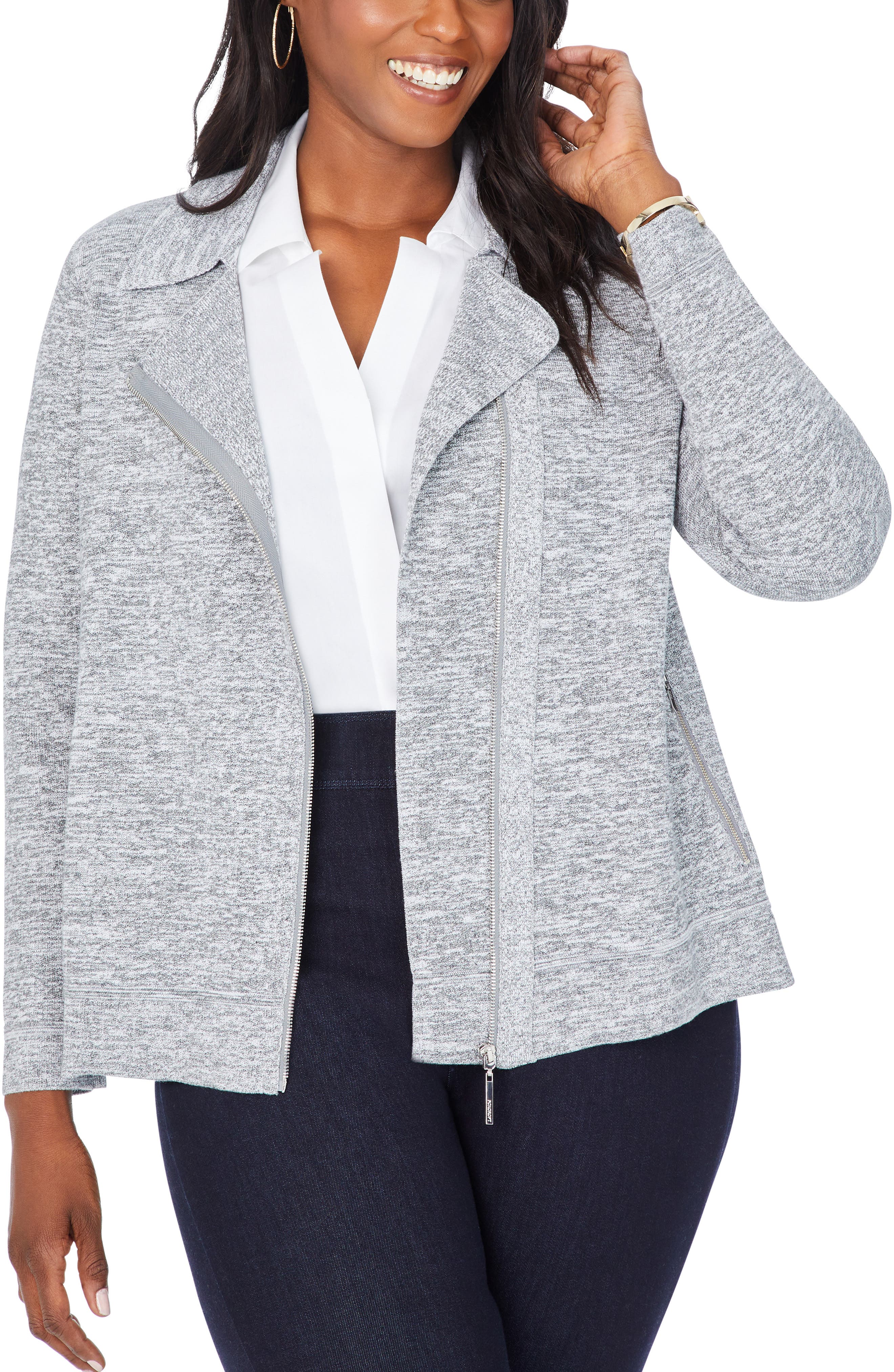 plus size grey jacket
