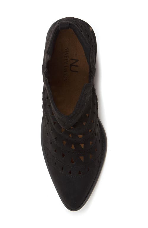 Ninety Union Chicago Perforated Ankle Boot In Black